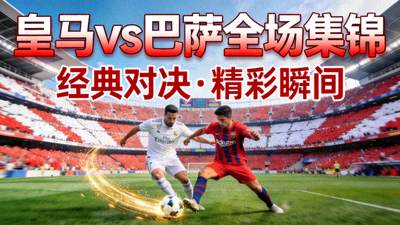 皇家马德里对阵巴塞罗那全场集锦视频封面